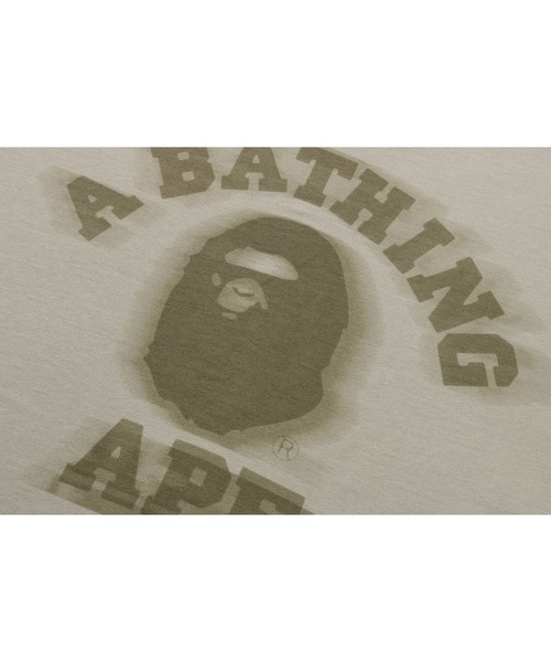 「A BATHING APE」 長袖Tシャツ - ベージュ メンズの画像