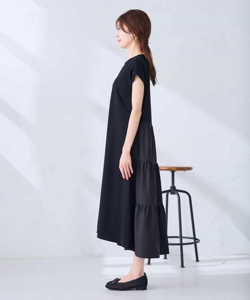 ワンピース 「WEB限定」バックティアードワンピースの画像