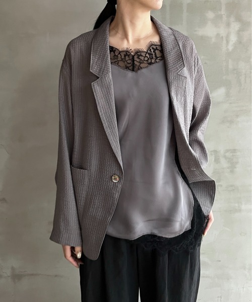 HELIOPOLE（エリオポール） キャミソール SATIN LACE CAMISOLE 