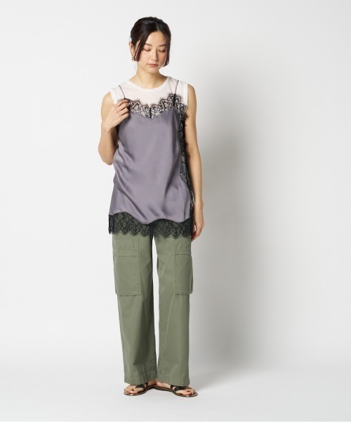 HELIOPOLE（エリオポール） キャミソール SATIN LACE CAMISOLE 