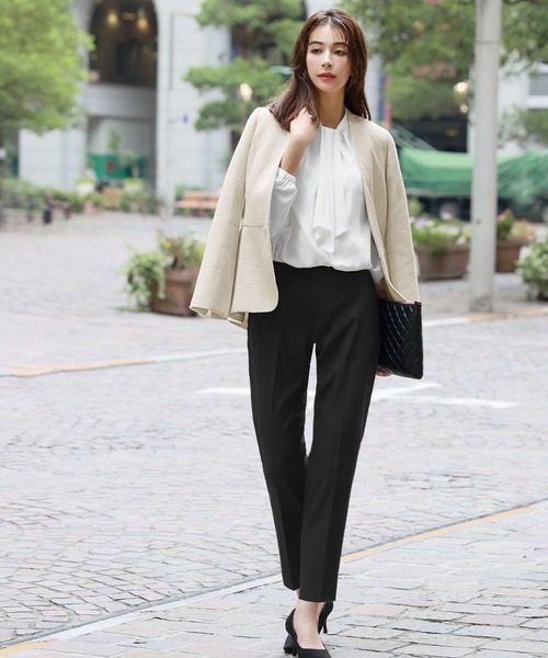 「Flolia」 パンツスーツ M グレー レディース_画像7