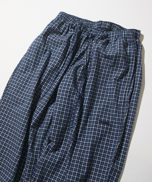 CAHLUMN（カウラム） パンツ Indigo Madras Check Easy Pant メンズ