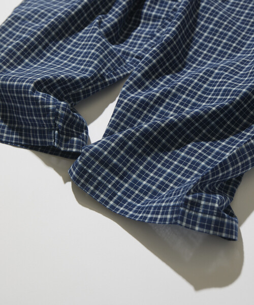CAHLUMN（カウラム） パンツ Indigo Madras Check Easy Pant メンズ