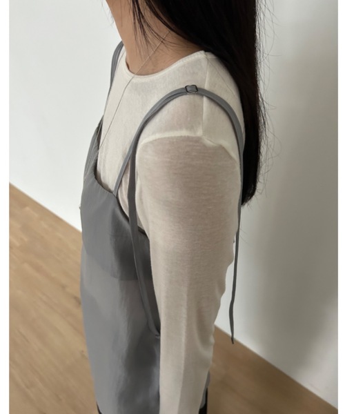「Didot.showroom」 長袖カットソー FREE グレー レディース_画像5