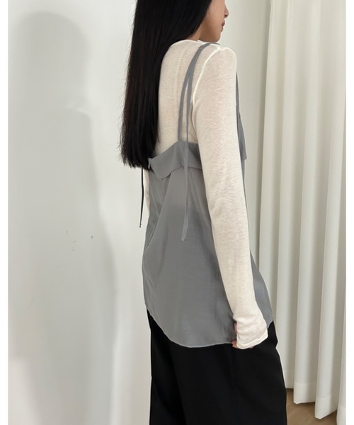 「Didot.showroom」 長袖カットソー FREE グレー レディース_画像7