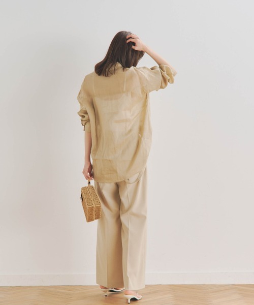 「Droite lautreamont」 長袖シャツ M チャコールグレー レディース_画像8