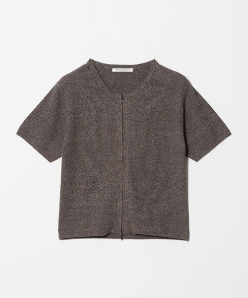 BEAUTY＆YOUTH UNITED ARROWS カーディガン 夏 半袖 コットン ジップ