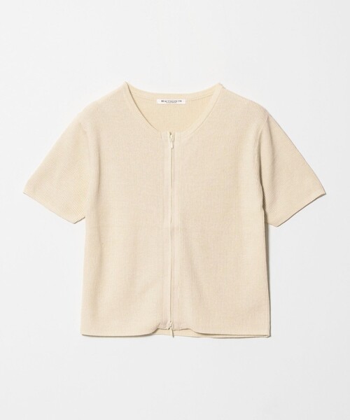 BEAUTY＆YOUTH UNITED ARROWS カーディガン 夏 半袖 コットン ジップ