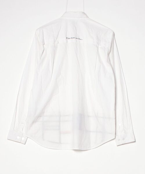 「Design Tshirts Store graniph」 ストライプ柄長袖シャツ S ホワイト レディース_画像2