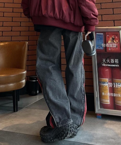「ARULE」 デニムパンツ L ブラック メンズ_画像4