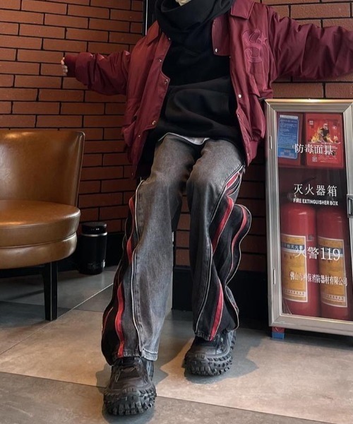 「ARULE」 デニムパンツ L ブラック メンズ_画像5
