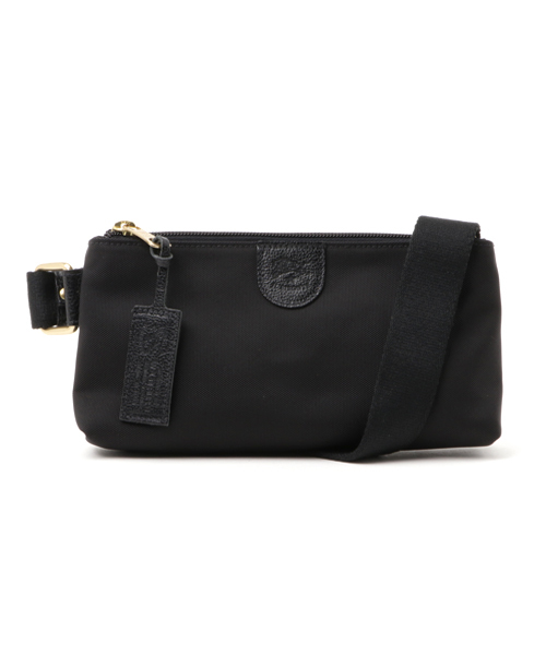 ショルダーバッグ IL BISONTE / NYLON x LEATHER / クロスボディバッグ メンズ レディースの画像