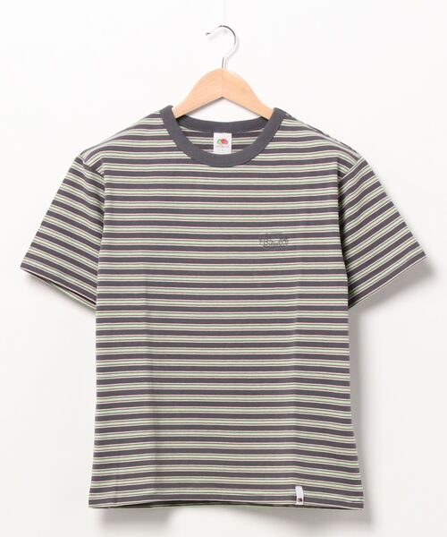 SUTOA マルチカラー ストライプ 半袖Tシャツ L 日本製マルチストライプ半袖ボタンダウンシャツ | 【公式】SPU