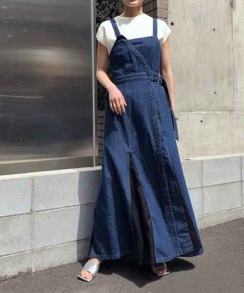 激安 即納 ワンピース G Aime レイヤードライクデニムワンピース Zozotown Paypayモール店 通販 Paypayモール 偉大な Www Newmatic Ae