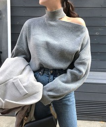 HIAND♡ドットトップス メッシュカラークロップドトップス（ニット/セーター）｜URBAN