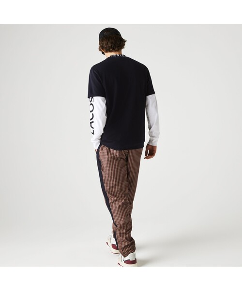 LACOSTE tシャツ ウルトラライトピケロゴネックTシャツ メンズ