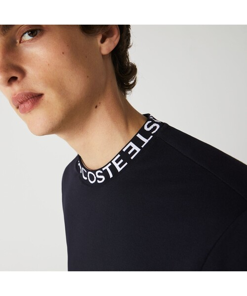 LACOSTE tシャツ ウルトラライトピケロゴネックTシャツ メンズ