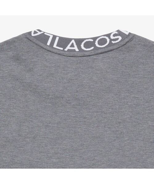 【LACOSTE】ウルトラライト ジャカードネック ピケ Tシャツ LACOSTE tシャツ ウルトラライトピケロゴネックTシャツ メンズ