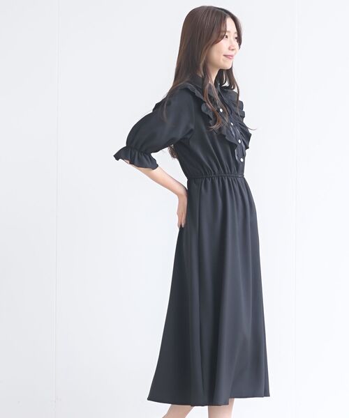 レースフリルワンピース　ドレス DearMyLove ワンピース セーラービジューレースフリルワンピース