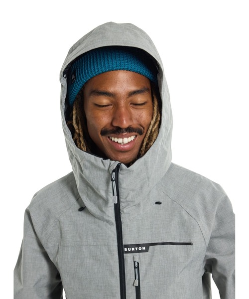 BURTONメンズLODGEPOLE JK Lサイズ ホワイト/ブラック新品 Burton 2024 Men's Lodgepole 2L Jacket - Stout White/True