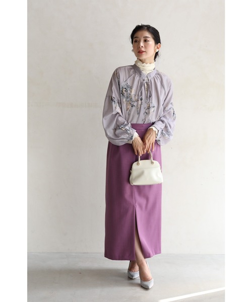 シアートップス インナー シアー 透けトップス 重ね着 春服 アンドイット and it_ 透け感楽しむ大人シアートップス トップス