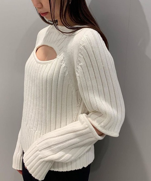 COLUMN ニット / サイドスリットニット レディース : ZOZOTOWN Yahoo 