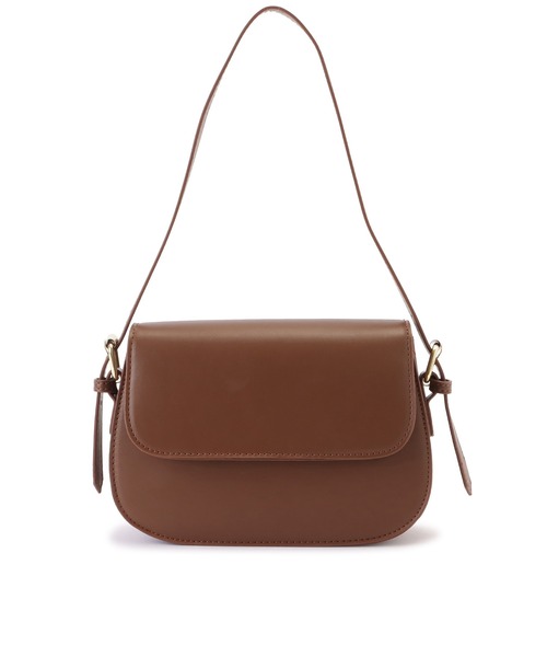 ラクリエ　ブラウンレザーショルダーバッグ Lace Ladies（レースレディース） ショルダーバッグ バッグ レザー調