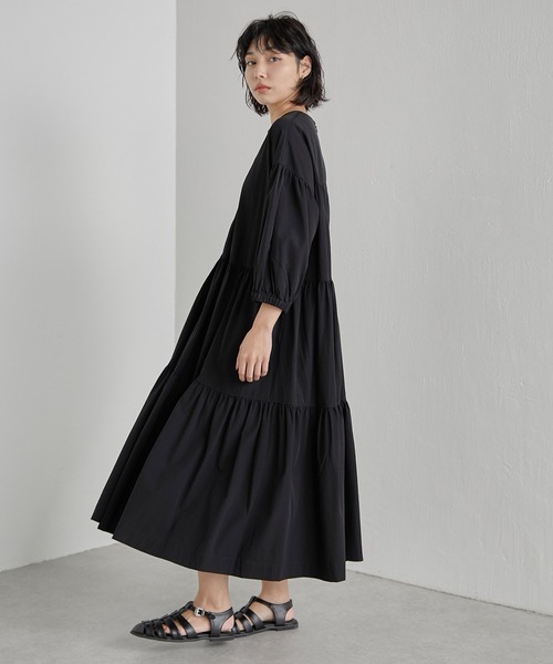 ワンピース アシメティアードワンピース【SUM1 STYLE（スミスタイル)】 アシメティアードワンピース SUM1 STYLE スミスタイル ear