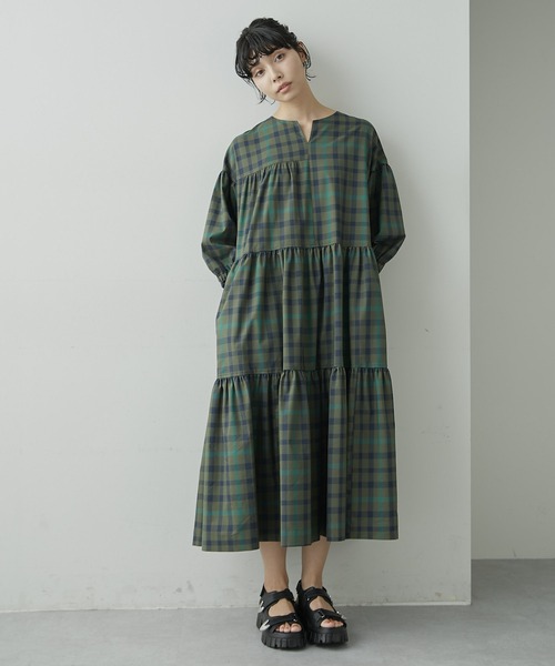 ワンピース アシメティアードワンピース【SUM1 STYLE（スミスタイル)】 アシメティアードワンピース SUM1 STYLE スミスタイル ear