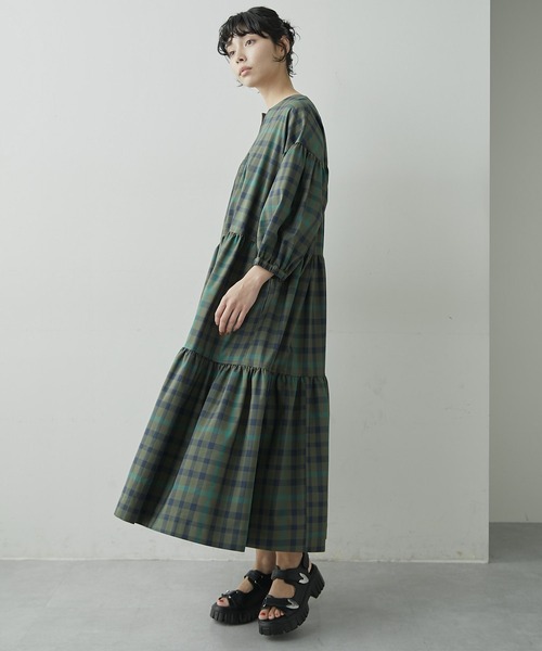 ワンピース アシメティアードワンピース【SUM1 STYLE（スミスタイル)】 アシメティアードワンピース SUM1 STYLE スミスタイル ear