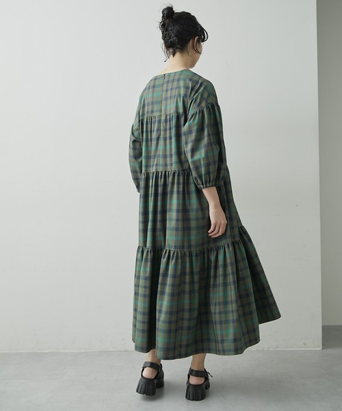 ワンピース アシメティアードワンピース【SUM1 STYLE（スミスタイル)】 アシメティアードワンピース SUM1 STYLE スミスタイル ear