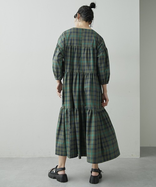 ワンピース アシメティアードワンピース【SUM1 STYLE（スミスタイル)】 アシメティアードワンピース SUM1 STYLE スミスタイル ear