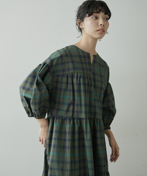 ワンピース アシメティアードワンピース【SUM1 STYLE（スミスタイル)】 アシメティアードワンピース SUM1 STYLE スミスタイル ear