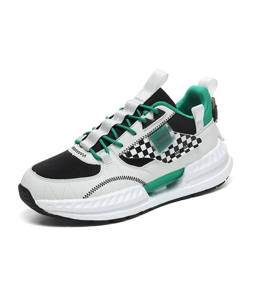 スニーカー 「HOOK」配色厚底ダッドスニーカー メンズ レディース