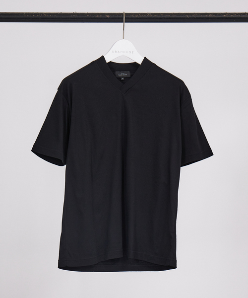 ABAHOUSE tシャツ 「コンパクトスーピマ」スムース Vネック T