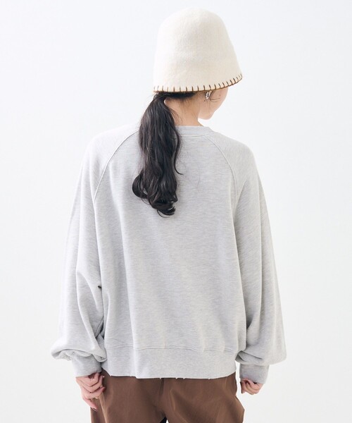 FREAK'SSTOREフリークスストアスウェットトレーナーダメージ加工グレー FREAK'S STORE（フリークスストア） トレーナー スウェット ダメージ