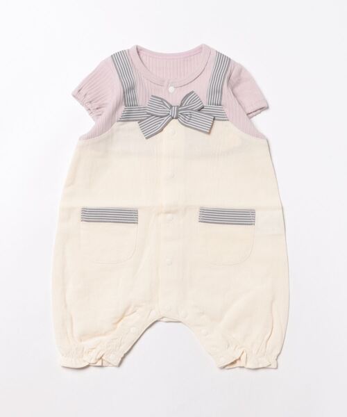 kids zoo（キッズズー） ベビー服 ロンパース 無地・ドット柄マリン