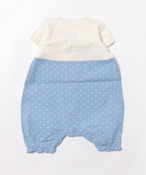 kids zoo（キッズズー） ベビー服 ロンパース 無地・ドット柄マリン