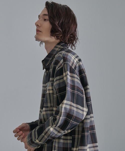 ♡ノーブル　ロングスリーブベーシックシャツ PENNEYS シャツ 「EXCLUSIVE」PENNEY'S / FOX チェック ロング