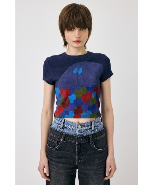 tシャツ PU MULTICOLOR PILE Tシャツ レディース
