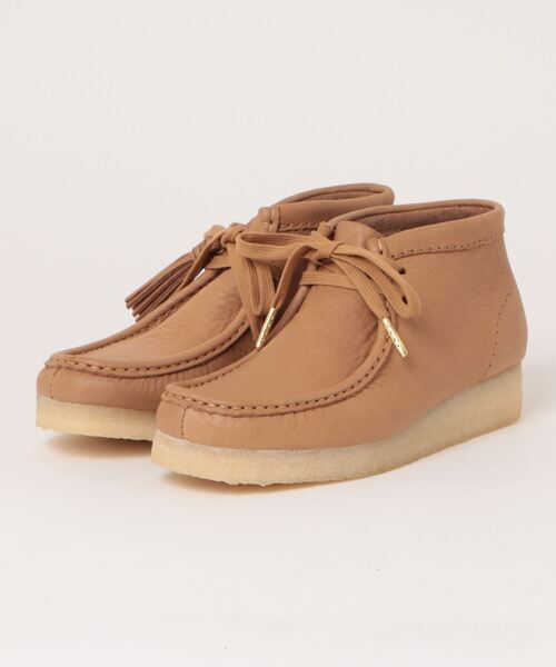 ブーツ レディース CLARKS クラークス W'S Wallabee Boot. ワラビーブーツ 26175840 Mid Tan Lea｜zozo