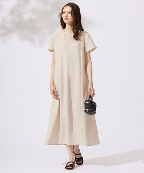 自由区 ワンピース リネンミックスツィル : ZOZOTOWN Yahoo!店