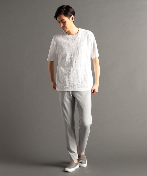 MONSIEUR NICOLE（ムッシュニコル） tシャツ パネルニット 半袖Tシャツ