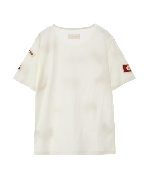 PINK HOUSE tシャツ ひな菊ワッペン使いカットソー レディース