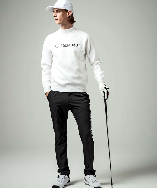 LUXEAKMPLUS 24SS サイドジップ ロゴ パンツ GOLF ゴルフ LUXEAKMPLUS 24SS サイドジップ ロゴ パンツ GOLF ゴルフ 美品