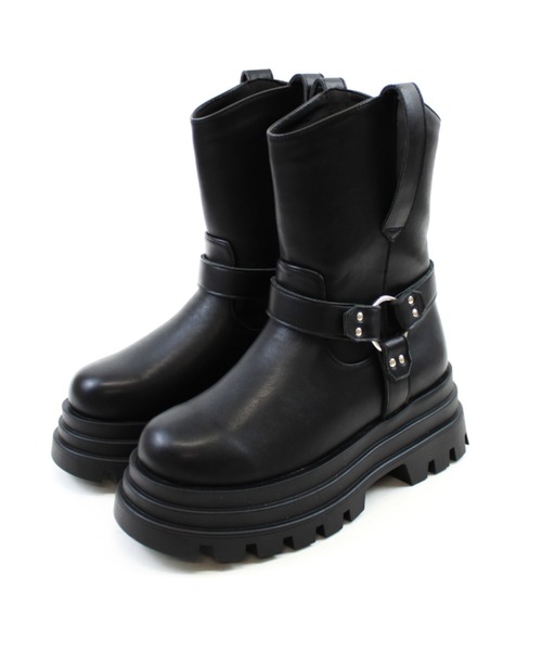 VIVIAN（ヴィヴィアン） ブーツ 厚底リングハーネスエンジニアブーツ