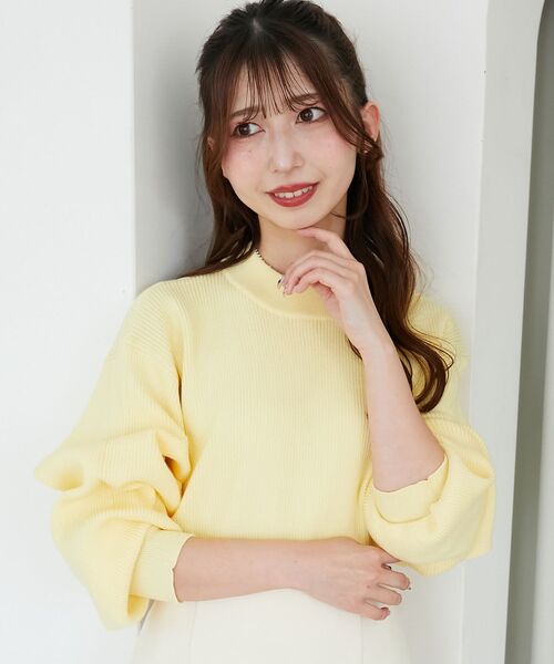 smoothmoodリブ編み長袖セーター アイボリー smoothmoodリブ編み長袖セーター アイボリー smoothmoodリブ編み長袖