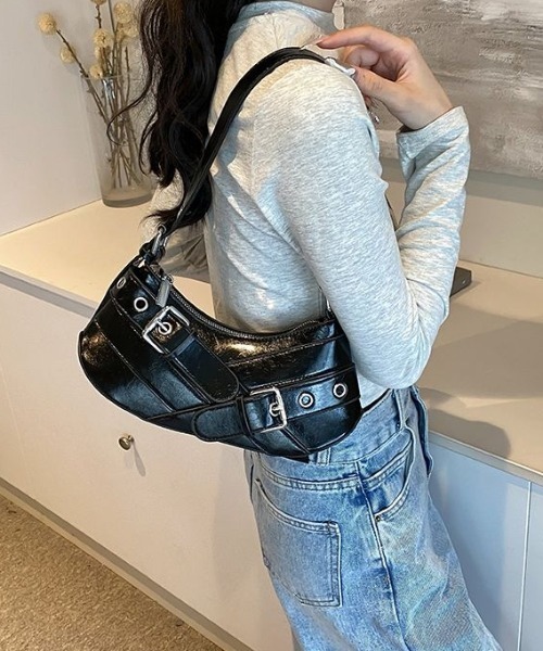 SHEENA ショルダーバッグ バッグ ダブルベルテッドショルダー