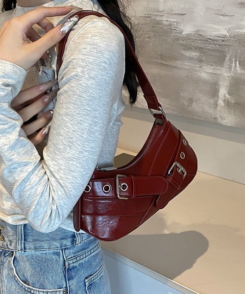 SHEENA ショルダーバッグ バッグ ダブルベルテッドショルダー