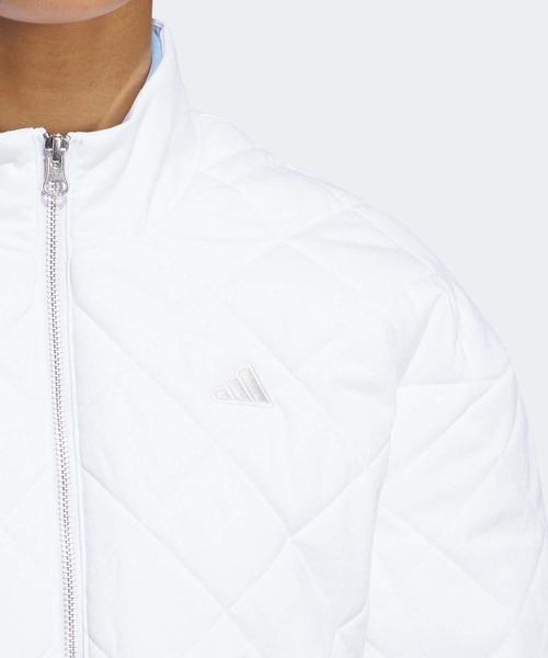 adidas GOLF 中綿キルトジャケット adidas コート アウター GO-TO 撥水 フルジップ ショート丈